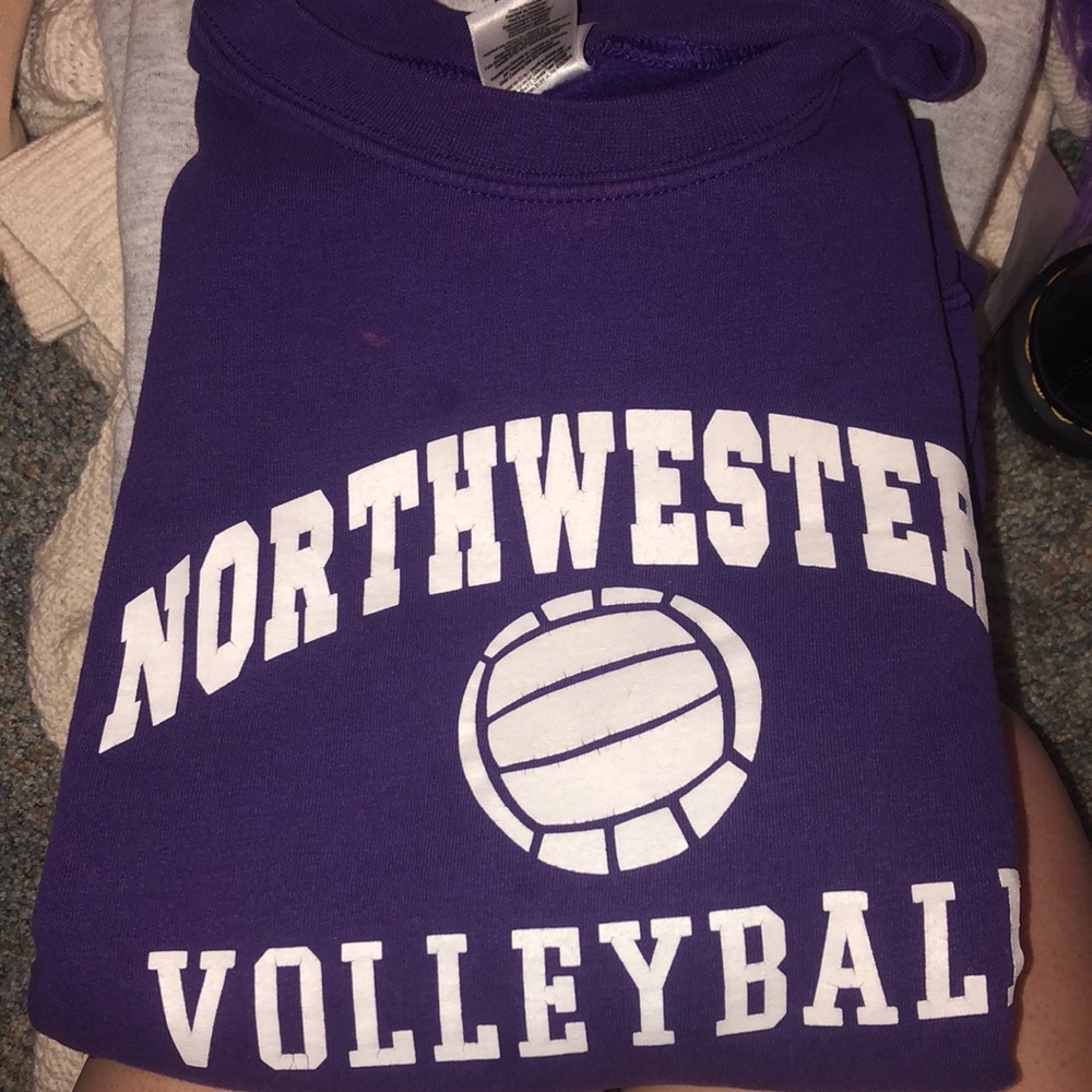 northwestern volleyball crewneck